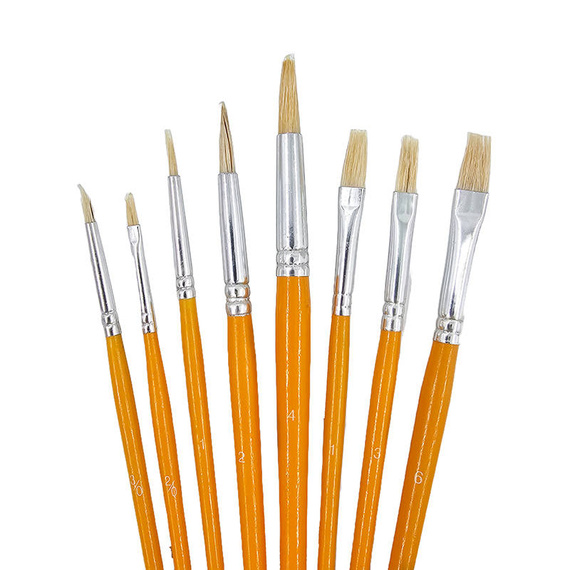 Zestaw pędzli do farb olejnych LoveArt - 8 sztuk