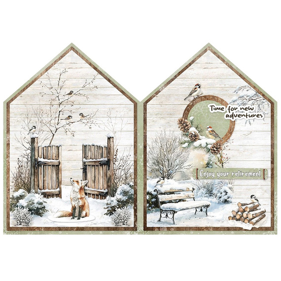 Zestaw papierów do scrapbookingu z elementami A4 - Winter Woodland