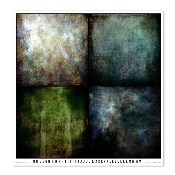 Zestaw papierów do scrapbookingu 30x30 - Black & Color - Itd Collection