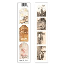 Papier do scrapbookingu 5x30 pasek - Lexi Design - Pumpkin Seed 04