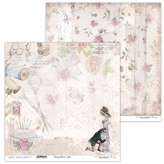 Zestaw papierów do scrapbookingu 30x30 - Lexi Design - Sewing Stories