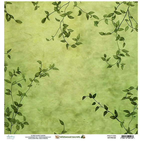 Papier do scrapbookingu 30x30 - Mintay - Wildwood Secrets 02