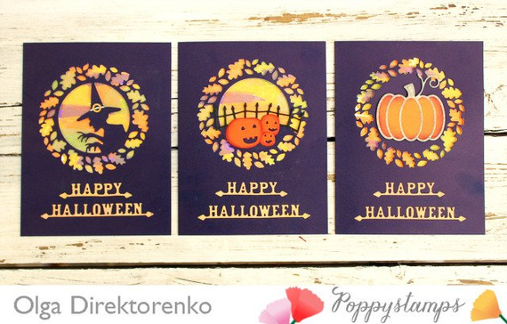 Wykrojnik - Poppystamps - Doodle Jack o Lanterns - dynie