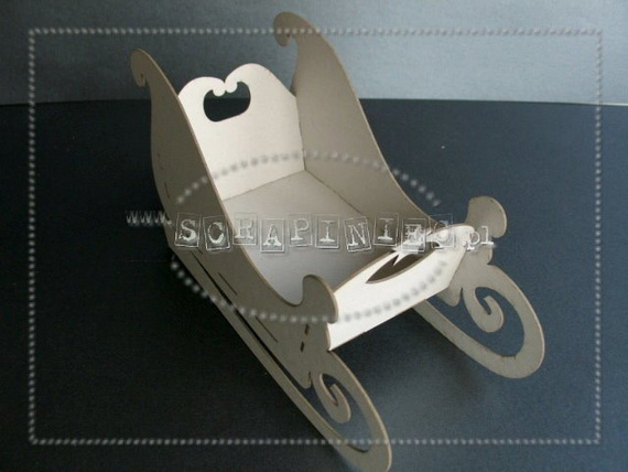 Tekturka - Sanie św. Mikołaja