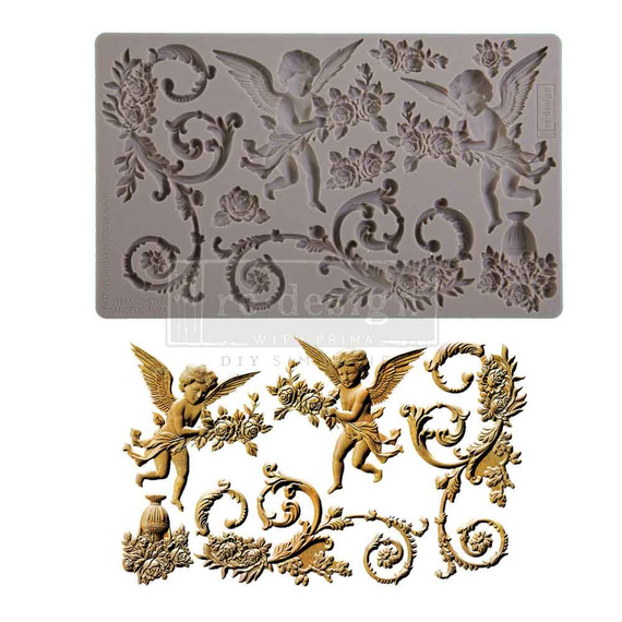 Foremka silikonowa - Prima - Angelic Aura aniołki zawijasy