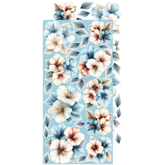 Zestaw dodatków do scrapbookingu - Craft o'clock - Emerald Tales - Flowers