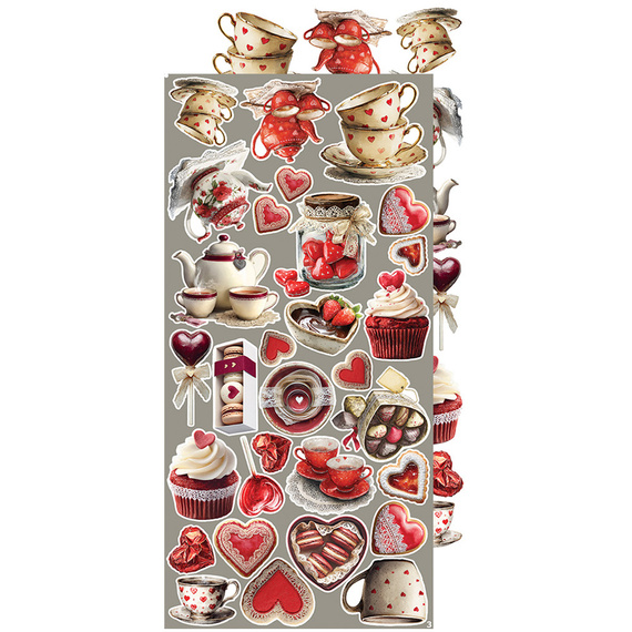 Zestaw dodatków do scrapbookingu - Craft o'clock - Spring in Love - mix 01