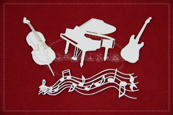 Tekturka Zestaw instrumenty, nuty SC