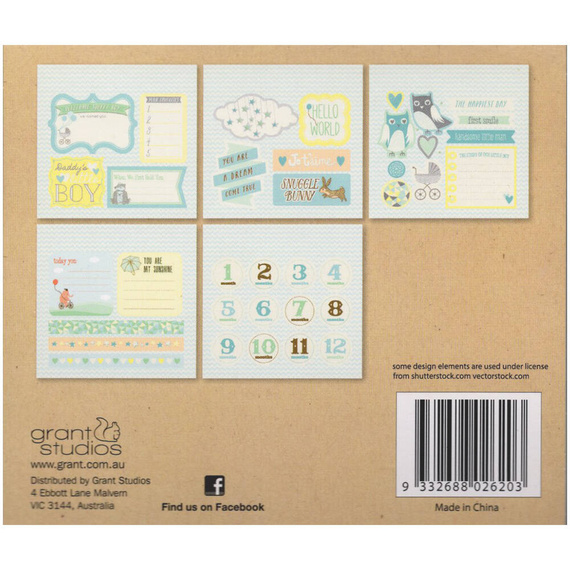 Naklejki papierowe z motywami dziecięcymi - Boy GS2620