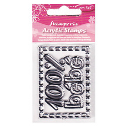Stempel - Stamperia - 100% Bebe 5x7cm