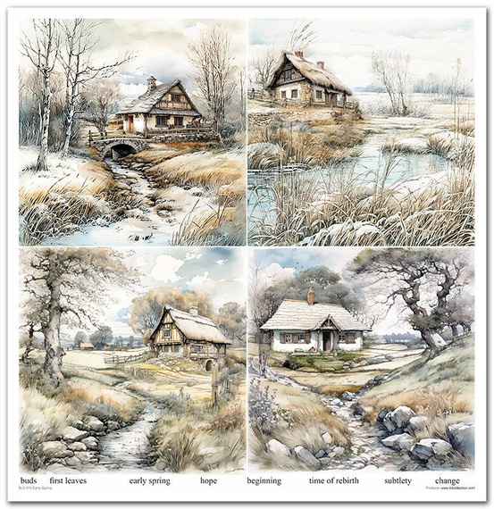 Zestaw papierów do scrapbookingu 30x30 - Itd Collection - Early Spring
