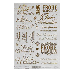Papier ryżowy do decoupage z Hot-Printem A5 ITD-RH005