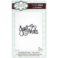 Wykrojnik - Creative Expressions - Just a Note CED5407 napis