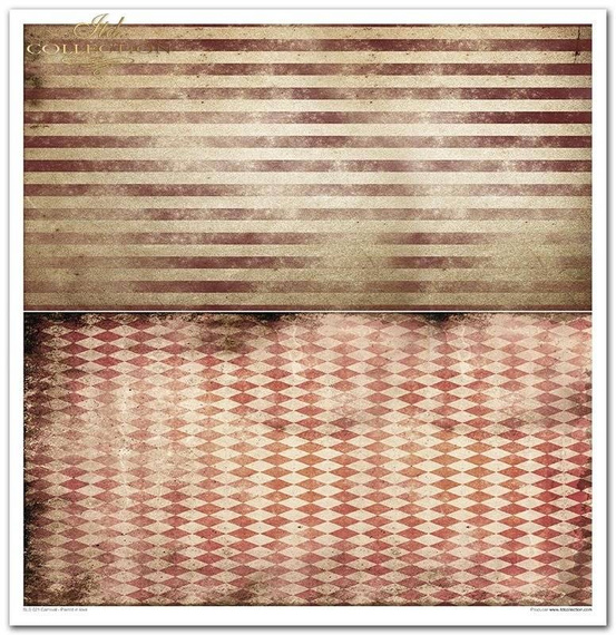 Zestaw papierów do scrapbookingu 30x30 - Carnival - Pierrot in love