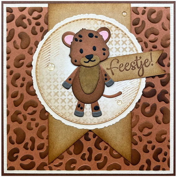 Folder do embossingu - Nellie's Choice - EF3D81 Leopard