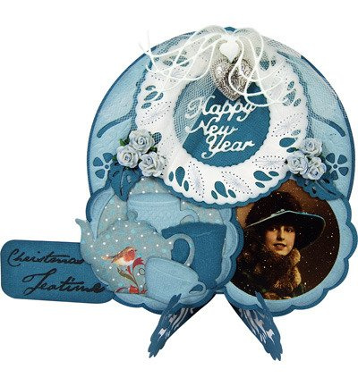 Wykrojnik - Joy!Crafts - 6002/2006 wieniec Happy New Year