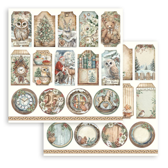 Zestaw papierów do scrapbookingu 30x30 - The Owl's House - Stamperia