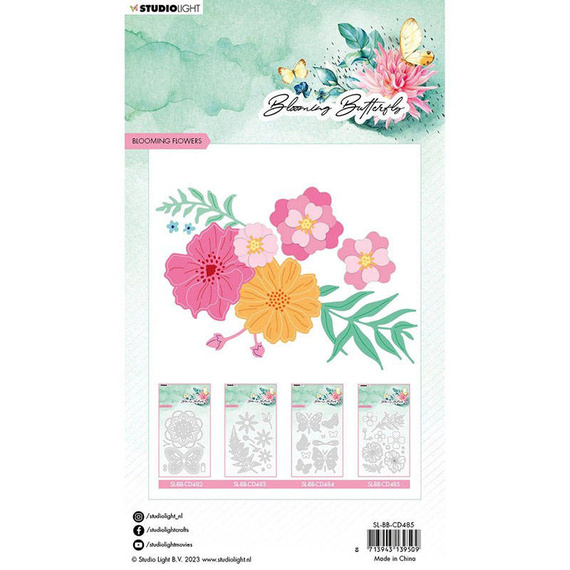 Wykrojnik - StudioLight - Blooming flowers Blooming Butterfly kwiaty