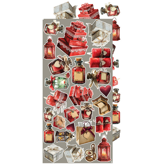 Zestaw dodatków do scrapbookingu - Craft o'clock - Spring in Love - mix 01