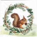 Serwetka 33x33cm - Wiewiórka