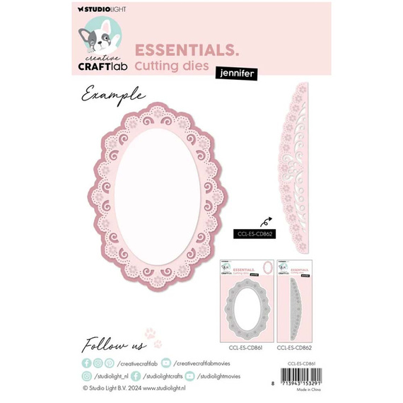 Wykrojnik - StudioLight - Jennifer ramka owalna