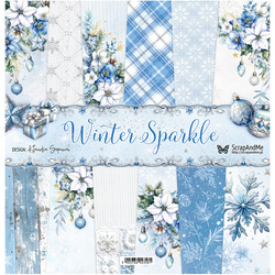Zestaw papierów do scrapbookingu 30x30 - ScrapAndMe - Winter Sparkle