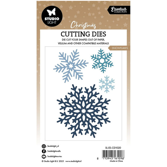 Wykrojnik do papieru - StudioLight - Snowflakes śnieżynki