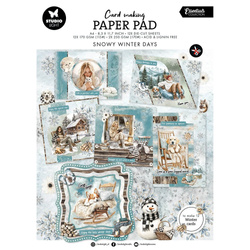 Zestaw papierów do scrapbookingu z elementami A4 - Snowy Winter Days