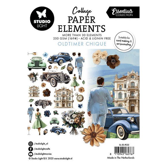 Papierowe elementy  -  Collage Paper Elements - StudioLight - Oldtimer Chique