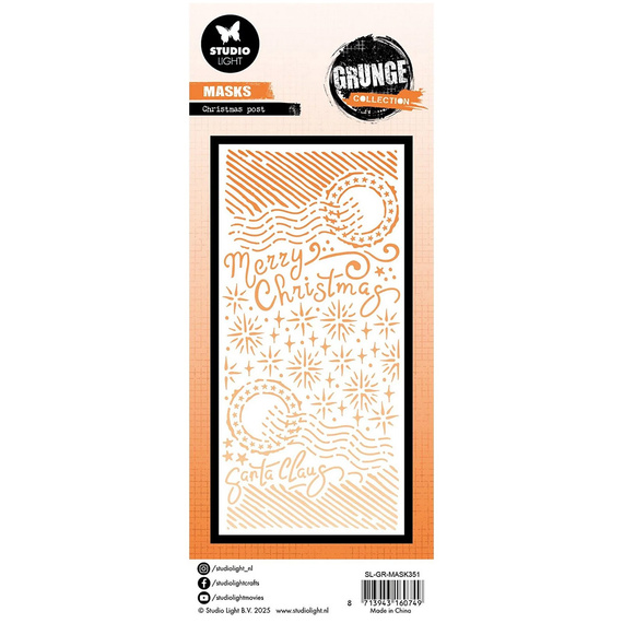 Maska mix media - StudioLight - Christmas post