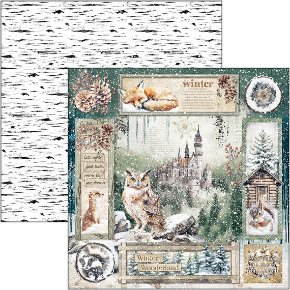 Zestaw papierów do scrapbookingu 30x30cm - Paper Pad - Ciao Bella - Forest Tales