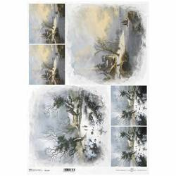 Papier ryżowy do decoupage A3 ITD-1110L