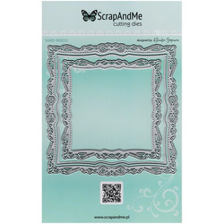 Wykrojnik do papieru - Scrapandme - tło kartki kwadratowej 033