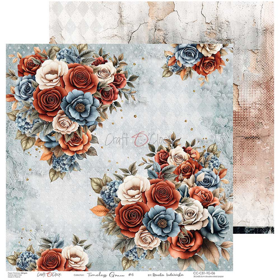 Zestaw papierów do scrapbookingu 30x30 - Craft o'clock - Timeless Grace