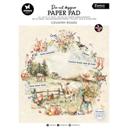 Zestaw papierów i elementów do scrapbookingu A4 - Country roads