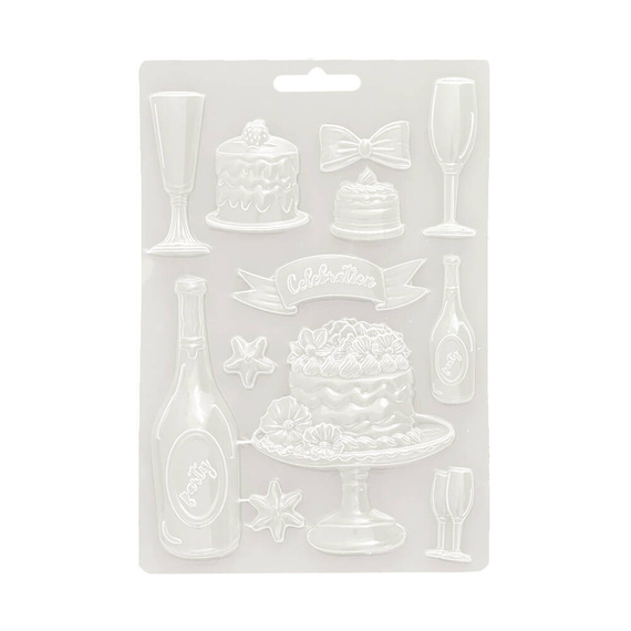 Foremka do odlewów A5 - Stamperia - Masquerade tort kieliszki