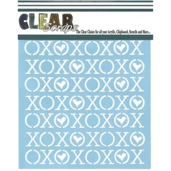 Maska 15x15 - XOXOX - Clear Scraps