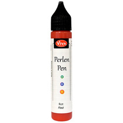 Perlen Pen - Viva Decor - Red 400 czerwone perełki w płynie