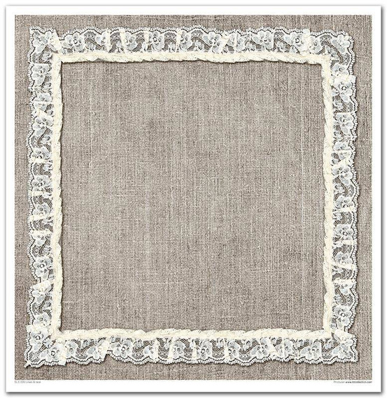 Zestaw papierów do scrapbookingu 30x30 - Linen & Lace