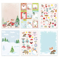 Bloczek papierów kreatywnych z elementami do scrapbookingu A4 - DP Craft - Funny Winter