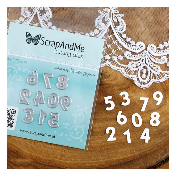 Wykrojnik do papieru - Scrapandme - Cyfry