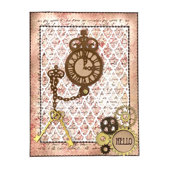 Wykrojnik do papieru - Hot Off The Press - Pocket Watch zegarek kieszonkowy