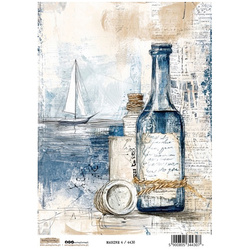 Papier ryżowy A4 - Scraplove - Morskie - Marine 4
