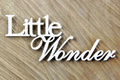 Tekturka napis - Little wonder - Scrapiniec