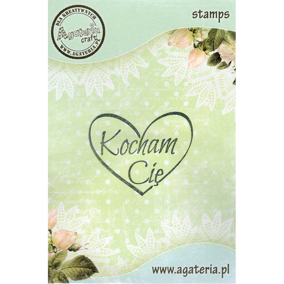 Stempel - Kocham Cię w sercu - Agateria