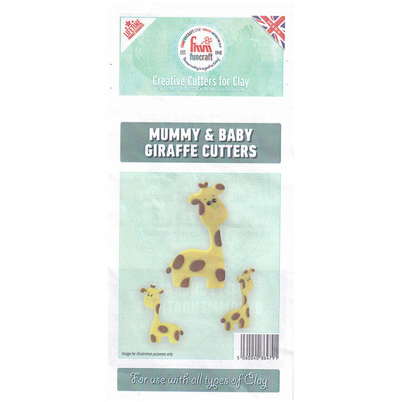 FMM Funcraft Formy do wykrawania - Mummy & Baby Giraffe Cutters żyrafki