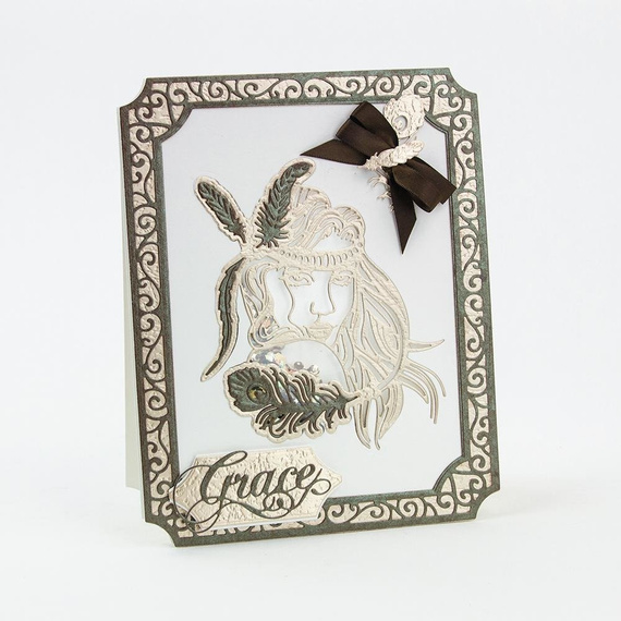 Wykrojnik - Tonic Studios - Ava Indianka piórka