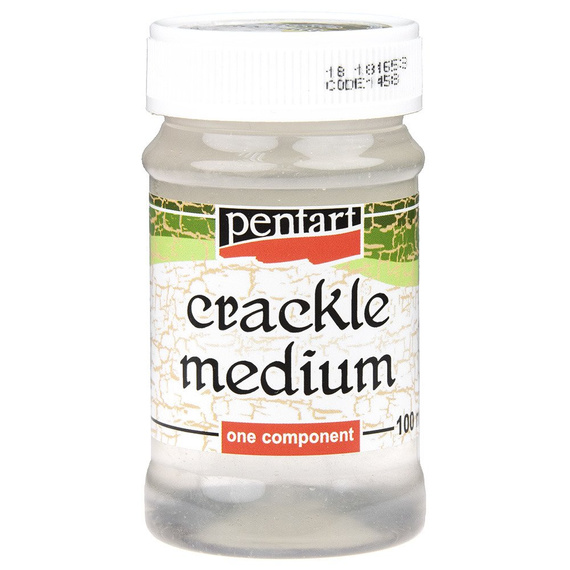 Jednoskładnikowy lakier do spękań crackle medium 100ml - Pentart