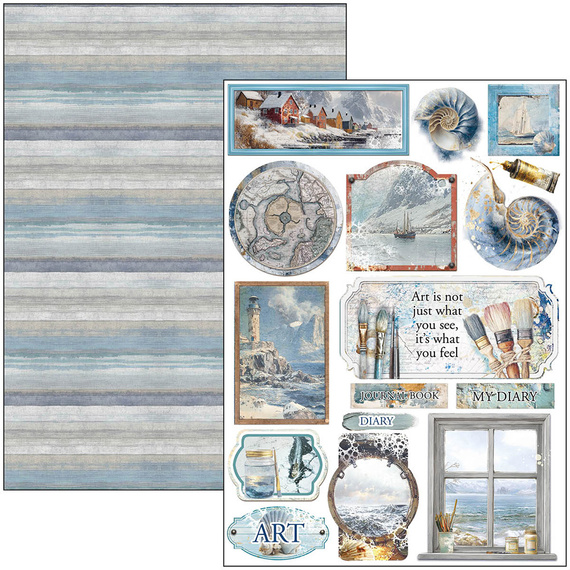 Zestaw papierów do scrapbookingu A4 - Ciao Bella - An artist journey