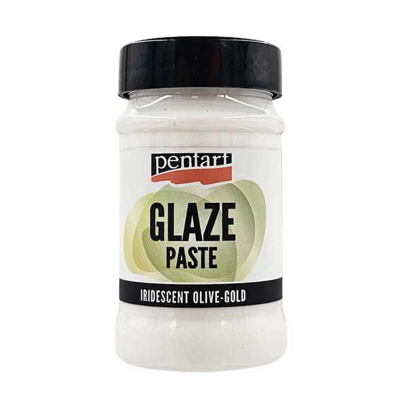 Pasta glaze opalizująca oliwkowe złoto 100ml - Pentart